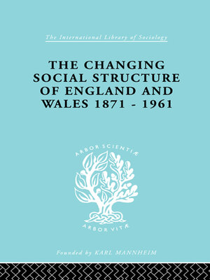 cover image of The Changing Social Structure of England and Wales